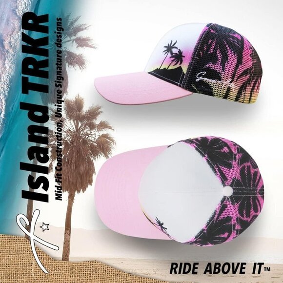 Snapback Baseball Cap for Summer Grace Folly Beach Trucker Hats for Women - Picture 4 of 9